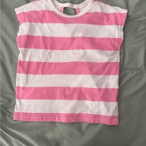Garanimals Pink and White Striped Tee
